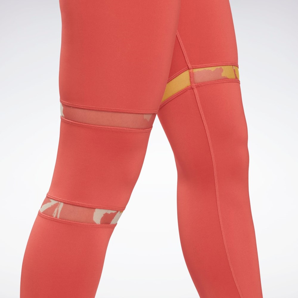 Reebok MYT Detail Leggings Rhodonite | BFMYP9713