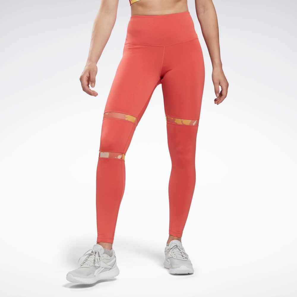 Reebok MYT Detail Leggings Rhodonite | BFMYP9713