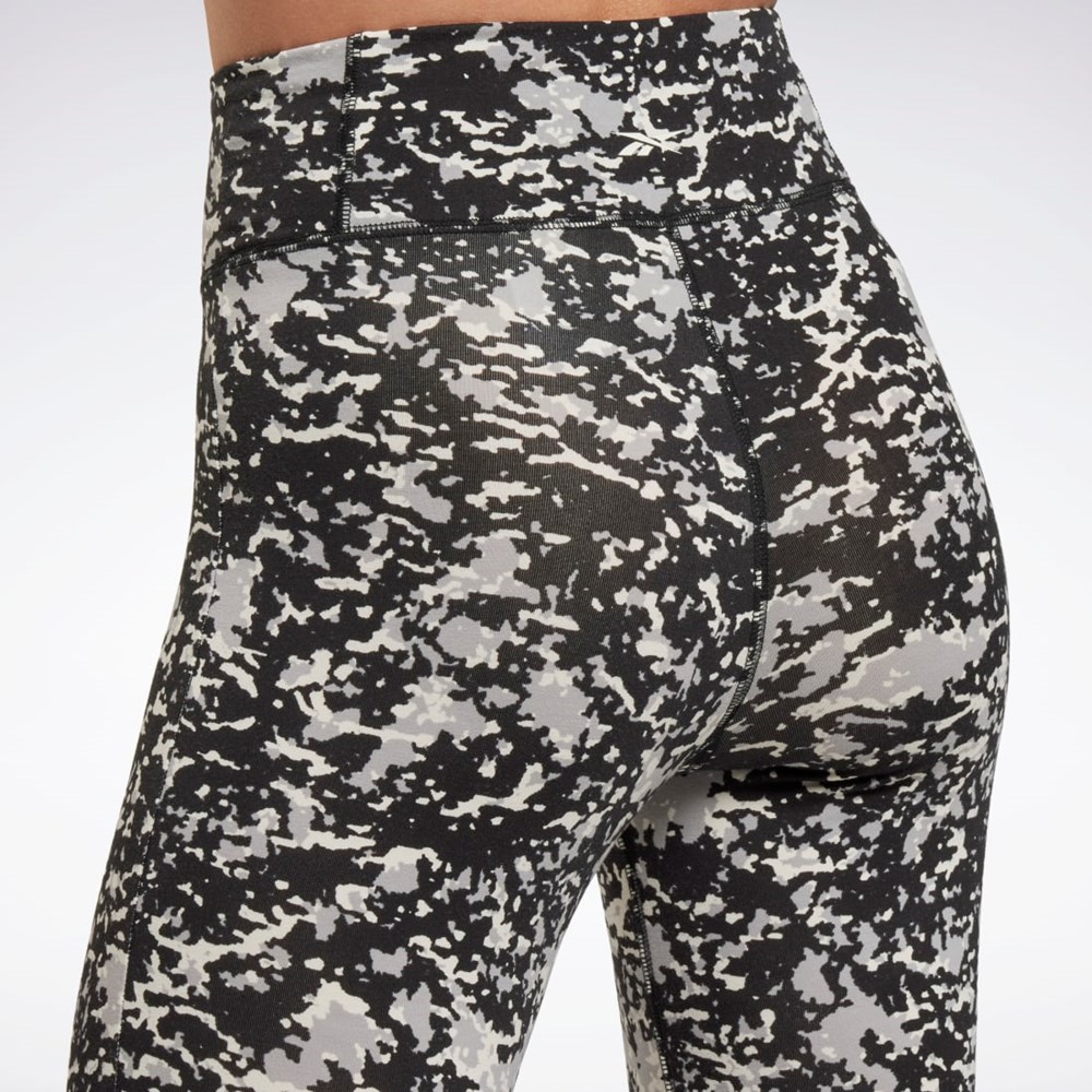 Reebok Modern Safari Bavlněné Leggings Černé | UELZT9462