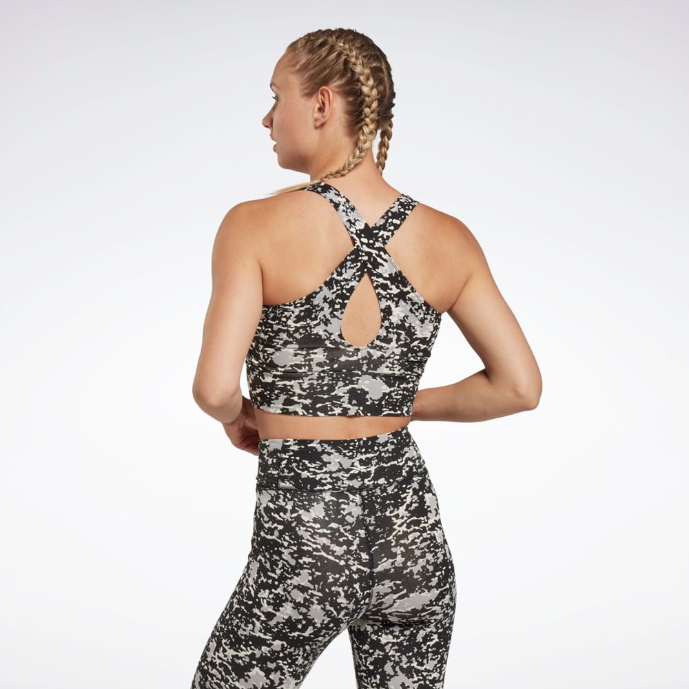 Reebok Modern Safari Bralette Černé | YWZJN4326