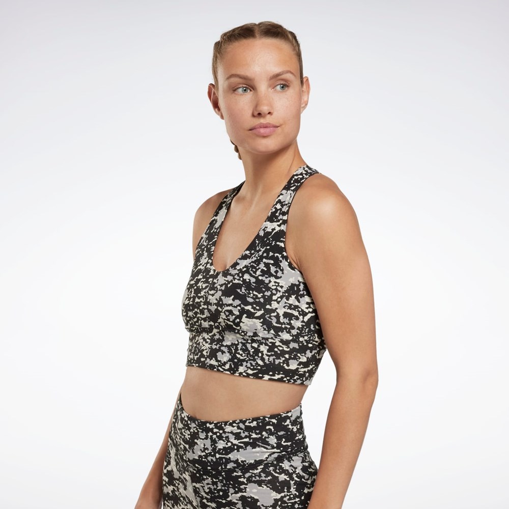 Reebok Modern Safari Bralette Černé | YWZJN4326