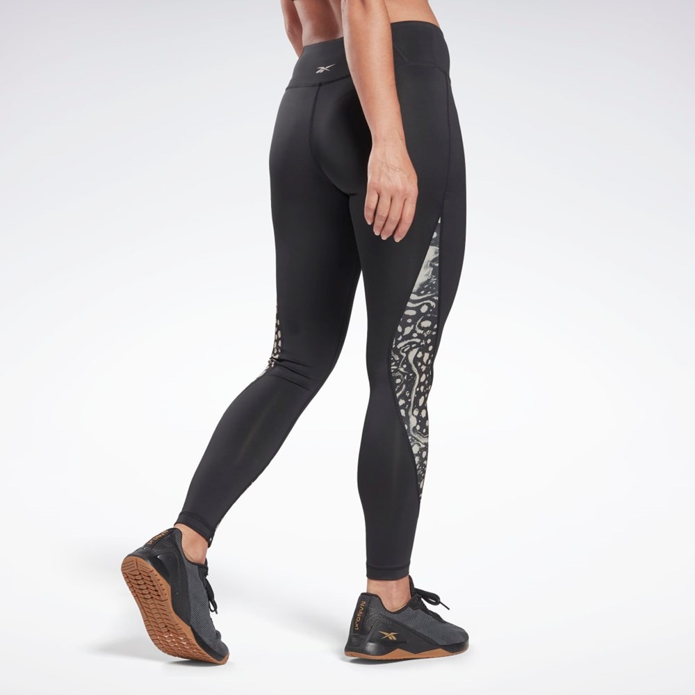 Reebok Modern Safari Leggings Černé | OEULG8321