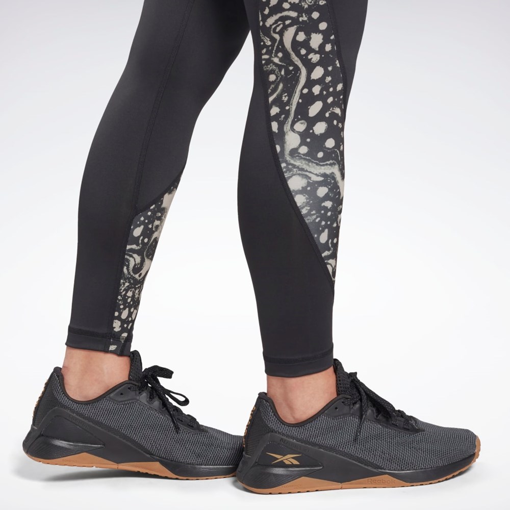 Reebok Modern Safari Leggings Černé | OEULG8321