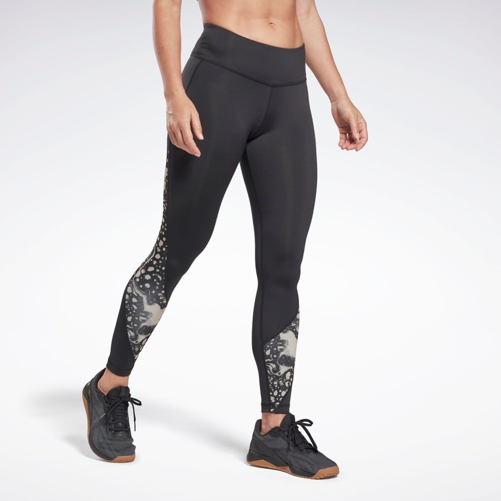 Reebok Modern Safari Leggings Černé | OEULG8321