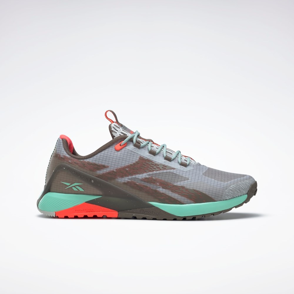 Reebok Nano X1 Adventure Shoes Šedé Šedé Mátově Zelená | FQJLH6748