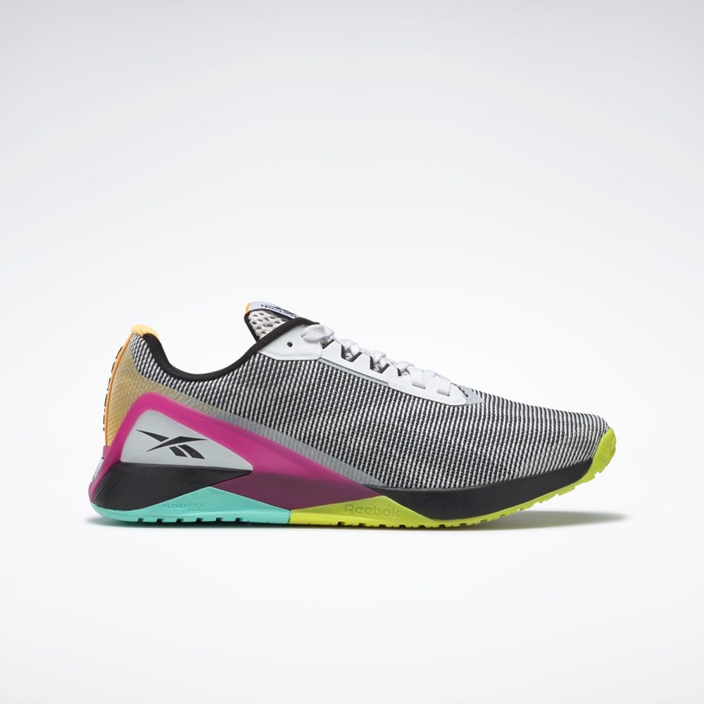 Reebok Nano X1 Grit Tréninková Shoes Bílé Černé Růžové | ACKEJ9347