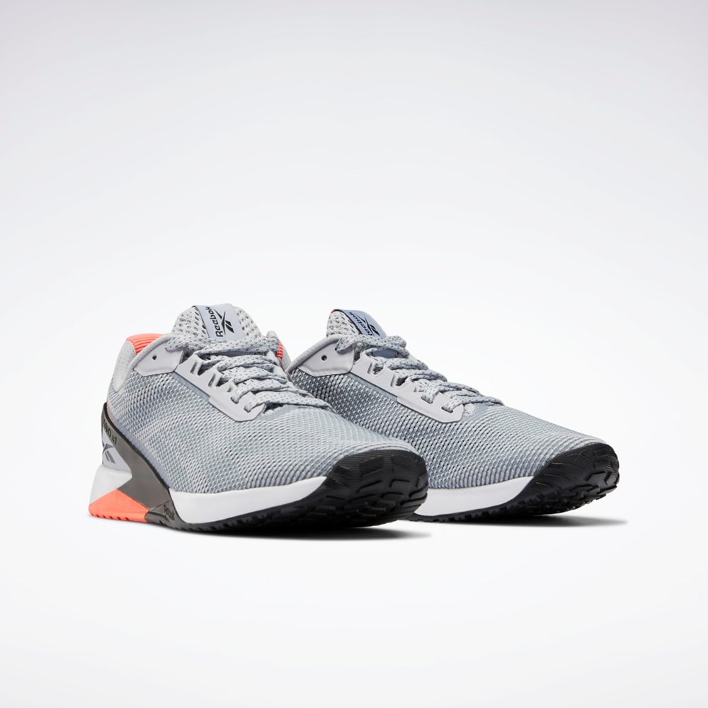 Reebok Nano X1 Grit Tréninková Shoes Šedé Černé Oranžové | FZDJU2087