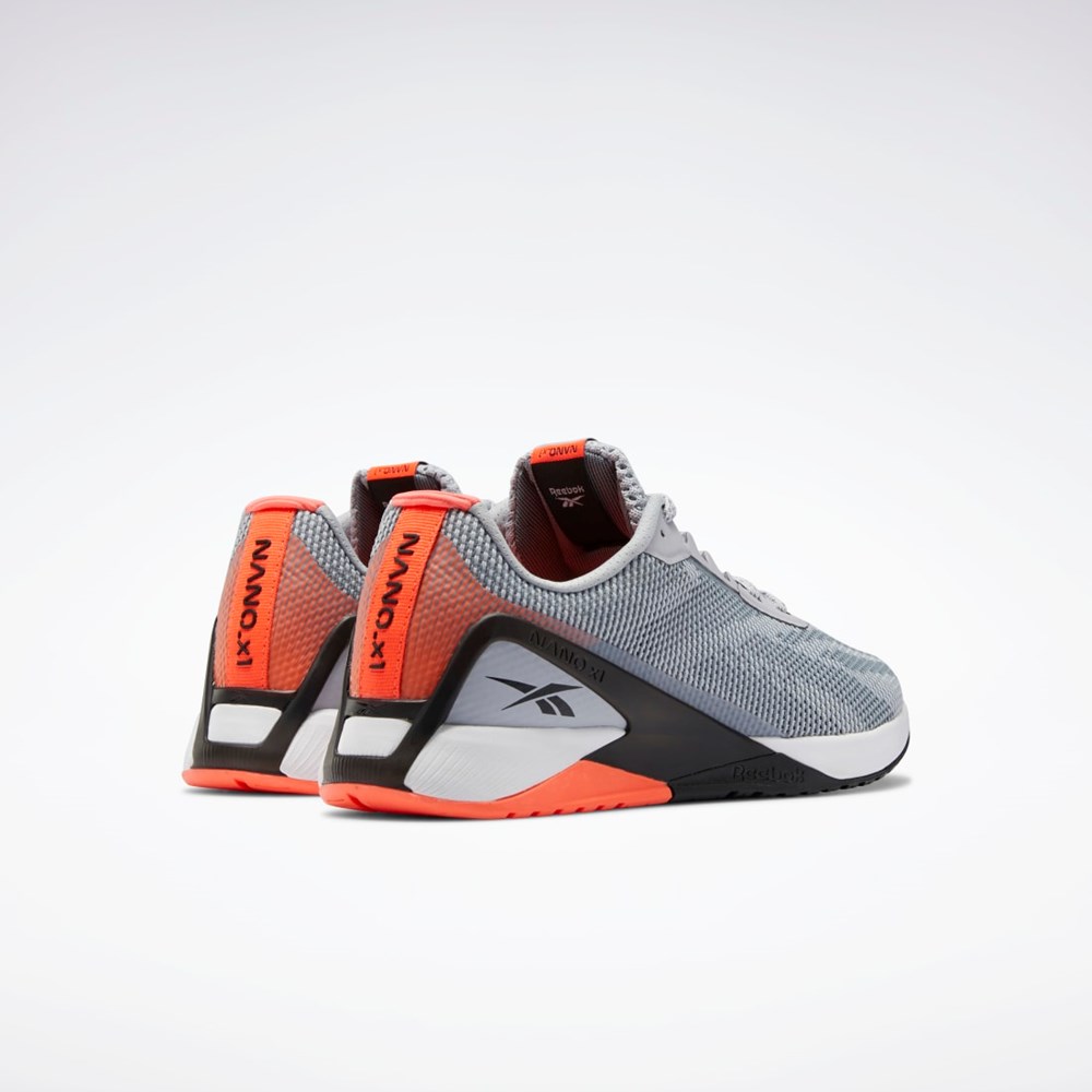 Reebok Nano X1 Grit Tréninková Shoes Šedé Černé Oranžové | FZDJU2087