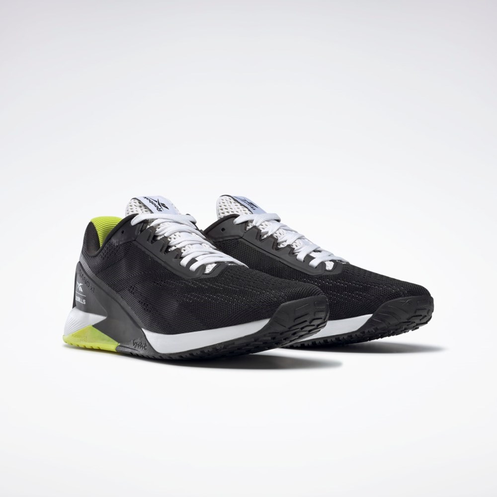 Reebok Nano X1 Tréninková Shoes Les Mills® Černé Bílé Žluté | TWIJE0172