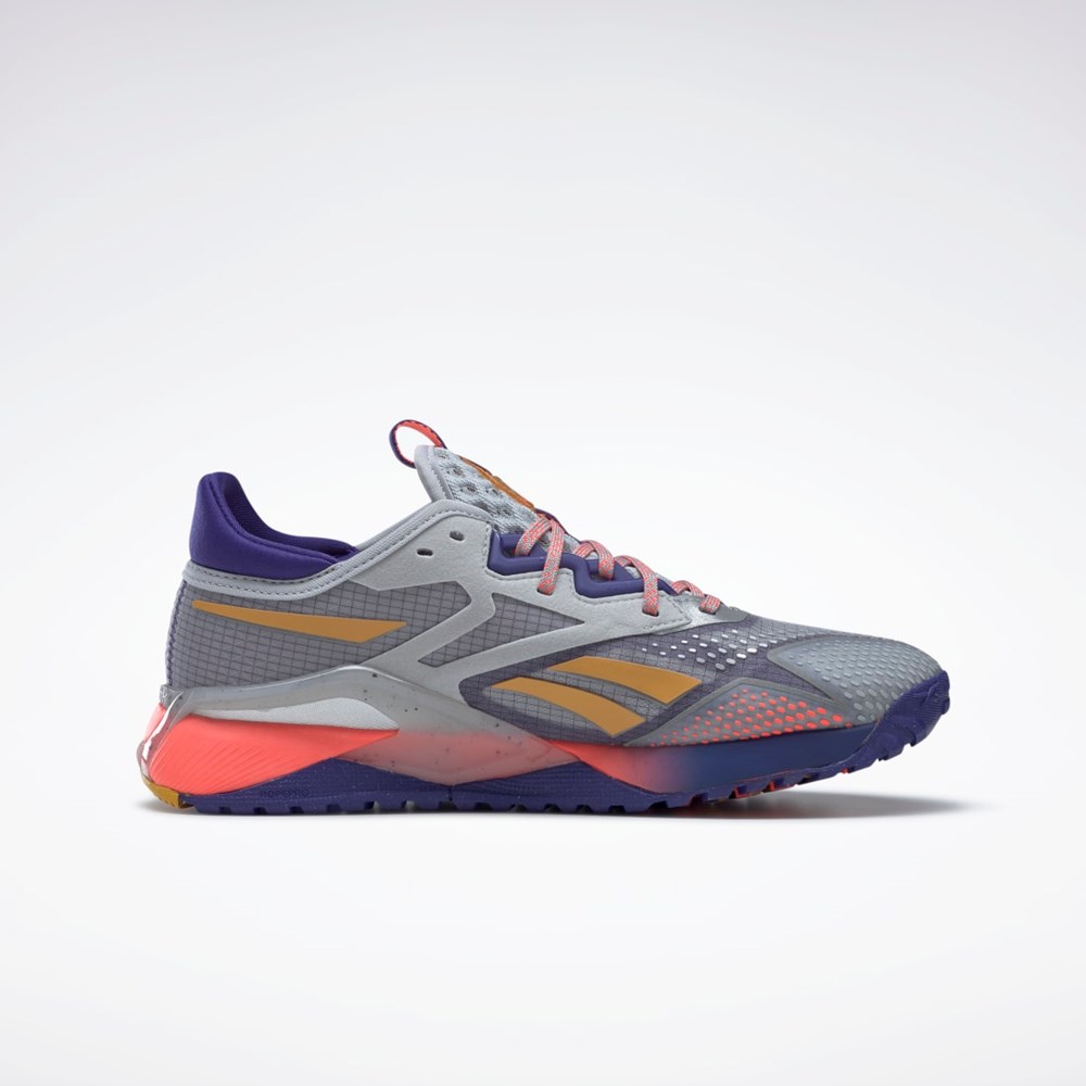 Reebok Nano X2 TR Adventure Tréninková Shoes Šedé Fialové Oranžové | HCBKV9480