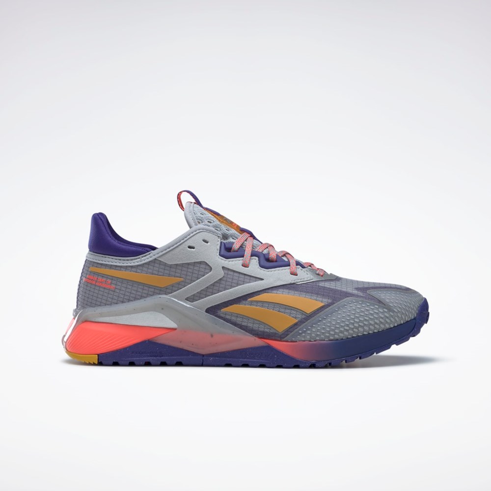 Reebok Nano X2 TR Adventure Tréninková Shoes Šedé Fialové Oranžové | MNYBS9476