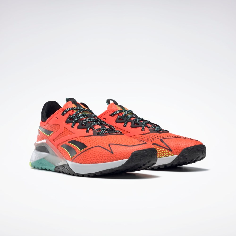 Reebok Nano X2 TR Adventure Tréninková Shoes Oranžové Černé Žluté | UQSIK0578