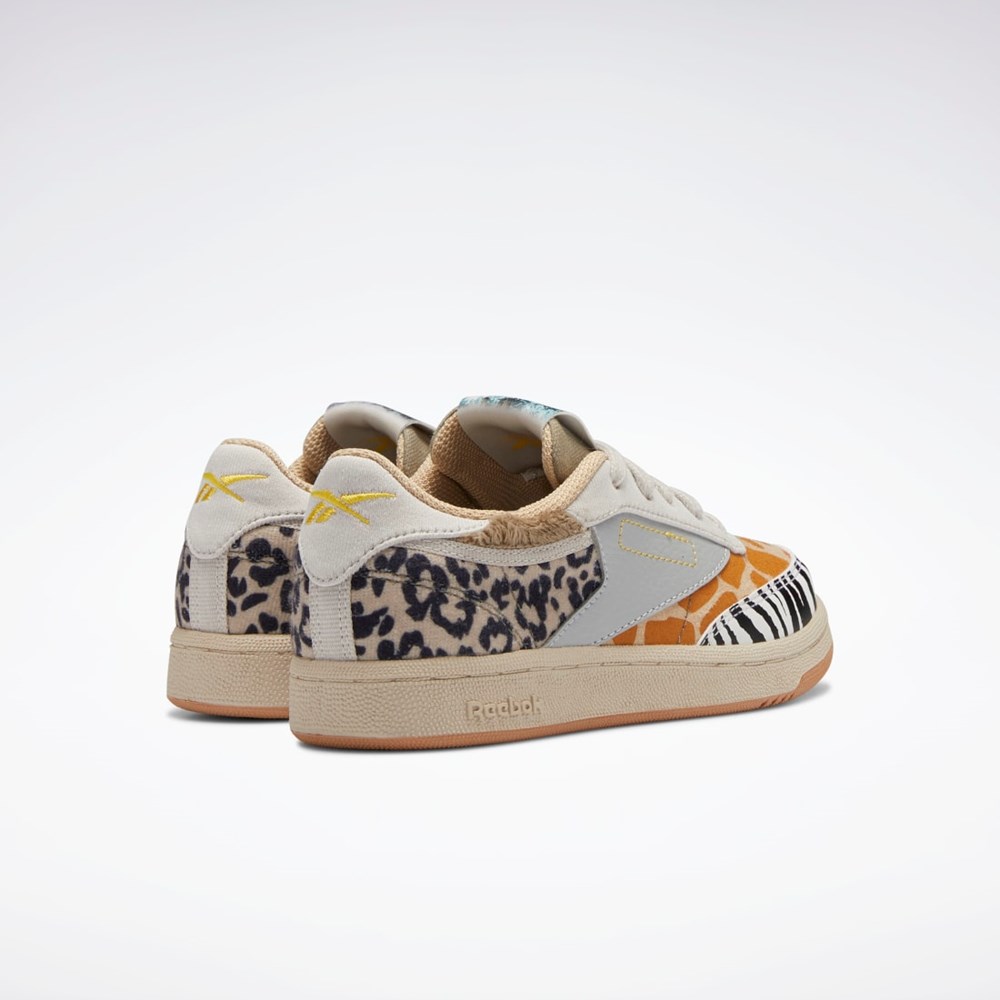 Reebok National Geographic Club C Shoes - Preschool Oatmeal / Sand Stone / Soft Camel | FGBZY2634