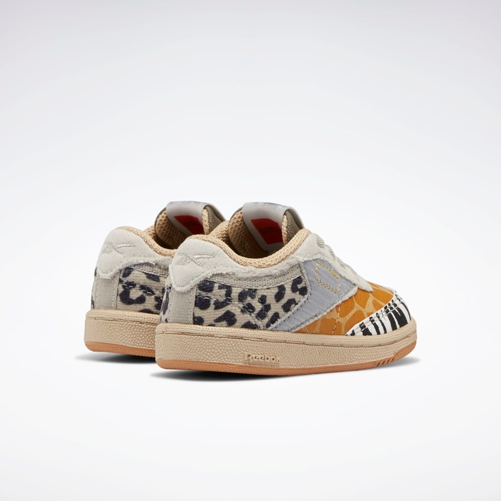 Reebok National Geographic Club C Shoes - Toddler Oatmeal / Sand Stone / Soft Camel | VTCPJ2491