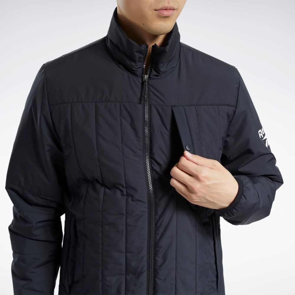 Reebok Outerwear Light Polstrovaný Jacket Černé | GZMXA3508