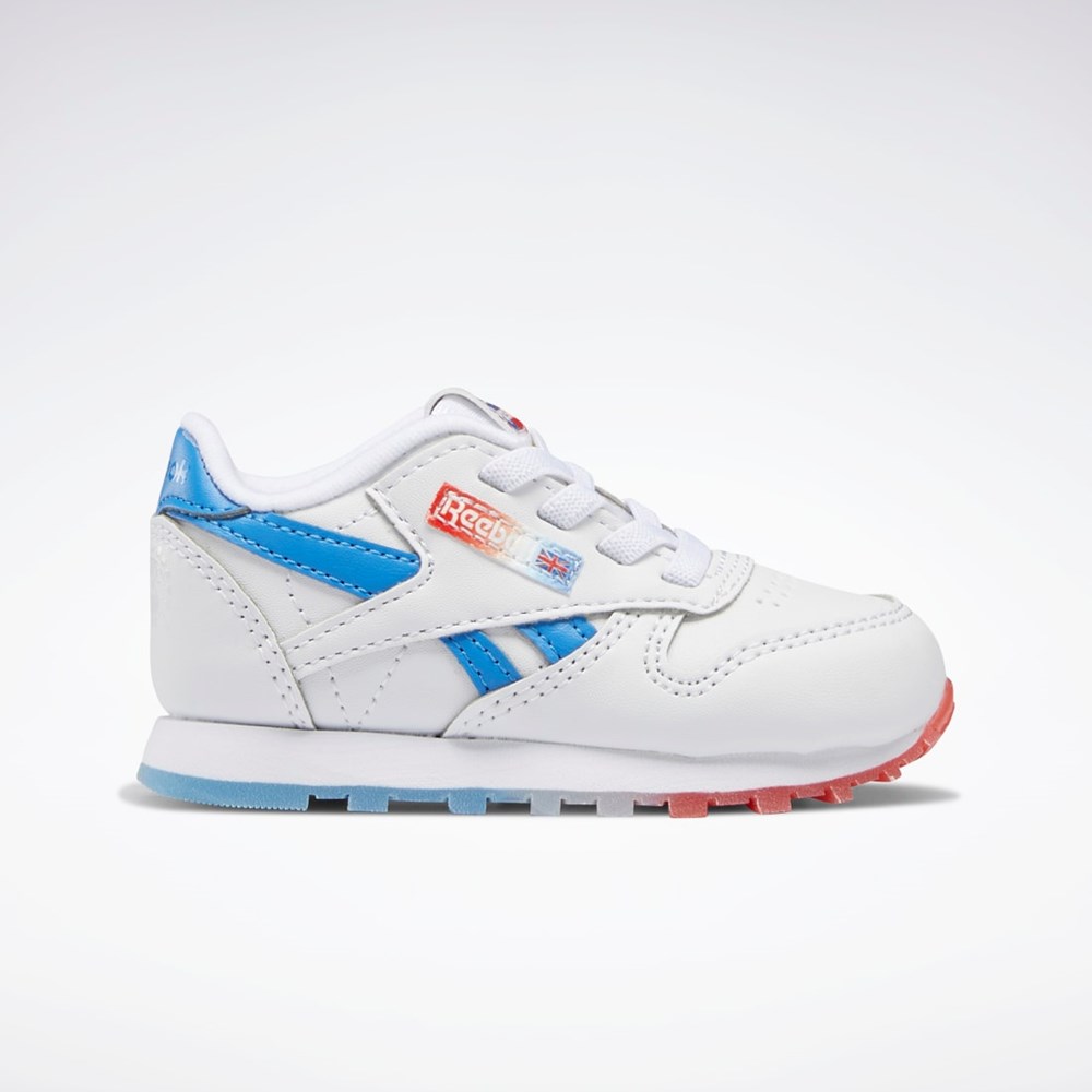 Reebok Popsicle Classic Leather Shoes - Toddler Bílé Blankyt Červené | JDPLV7160