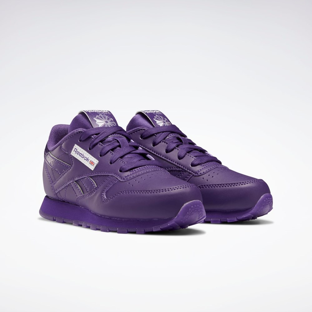 Reebok Popsicle Classic Leather Shoes - Preschool Fialové Fialové Fialové | PTODY6091