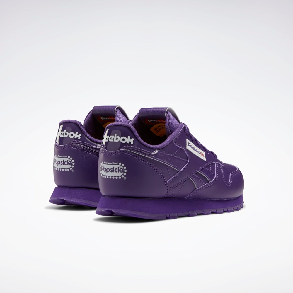 Reebok Popsicle Classic Leather Shoes - Preschool Fialové Fialové Fialové | PTODY6091