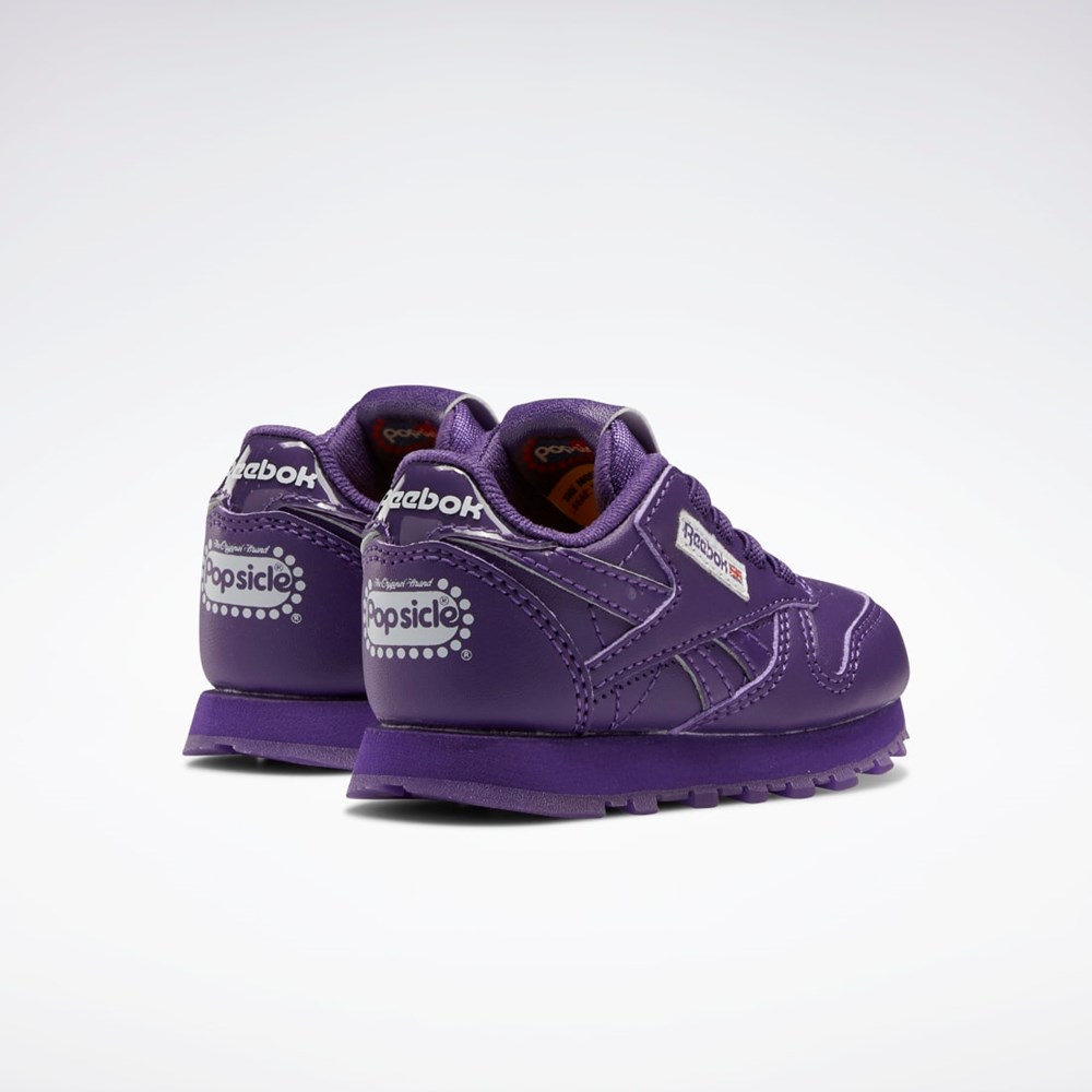 Reebok Popsicle Classic Leather Shoes - Toddler Fialové Fialové Fialové | ZPLHT2964