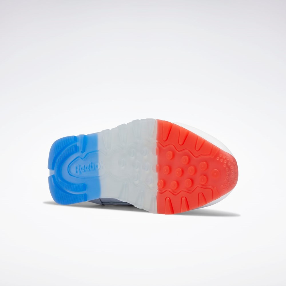 Reebok Popsicle Classic Leather Shoes Bílé Blankyt Červené | HXJWT7564