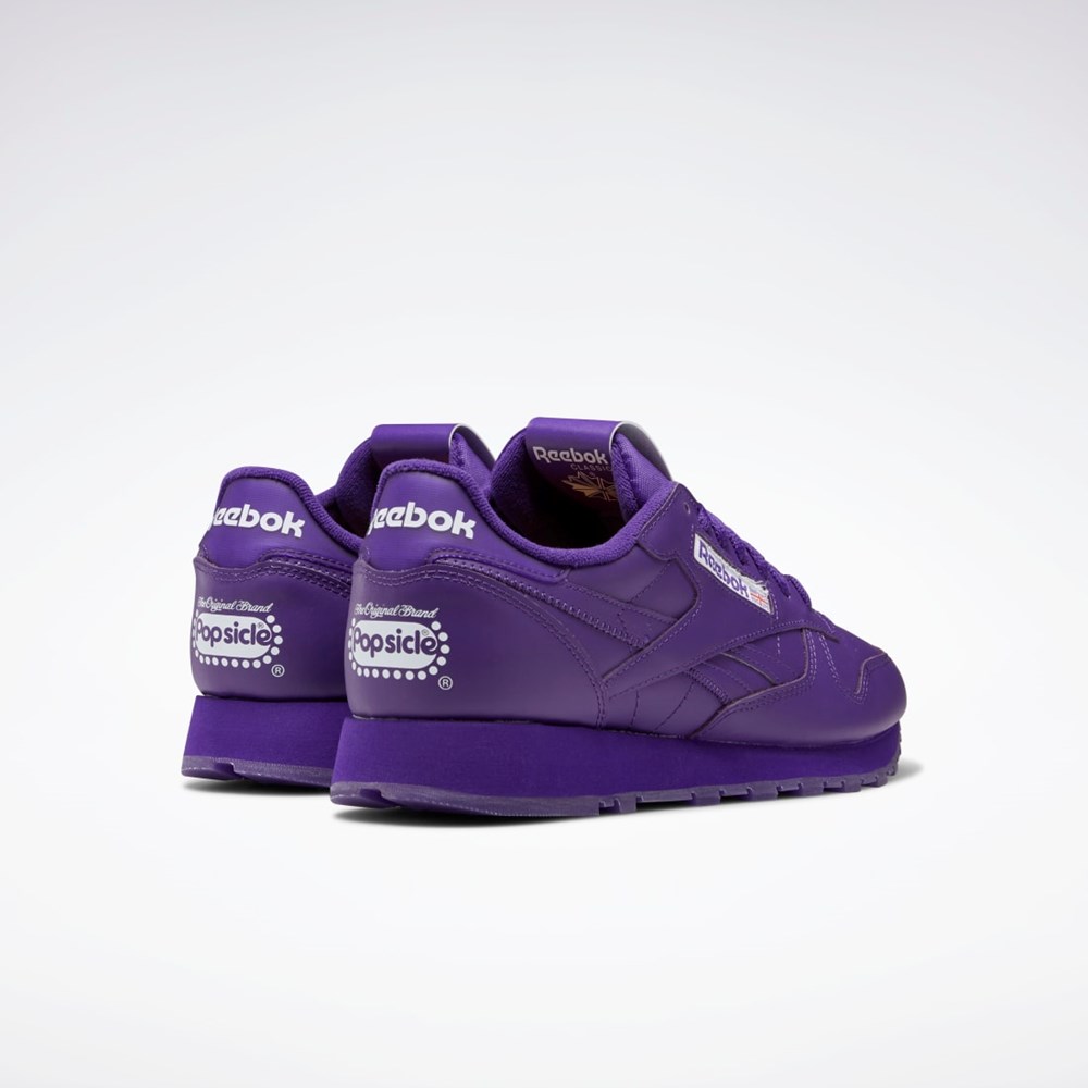 Reebok Popsicle Classic Leather Shoes Fialové Fialové Fialové | QLSGX9185