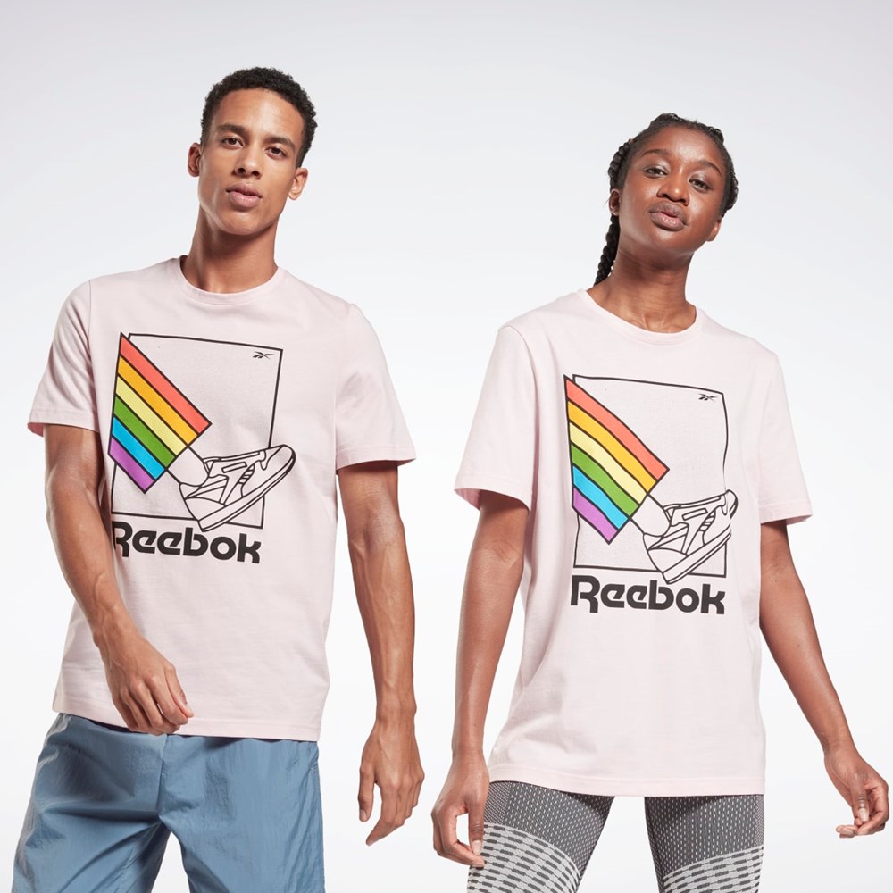 Reebok Pride Grafická T-Shirt Frost Berry | BCNXT6103