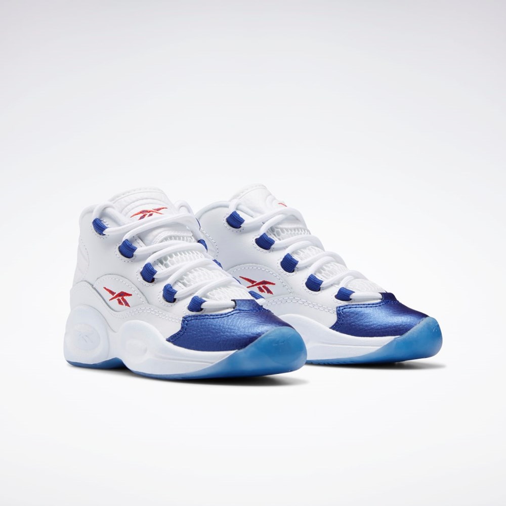 Reebok Question Mid Shoes - Preschool Bílé Červené | HSOCP3572