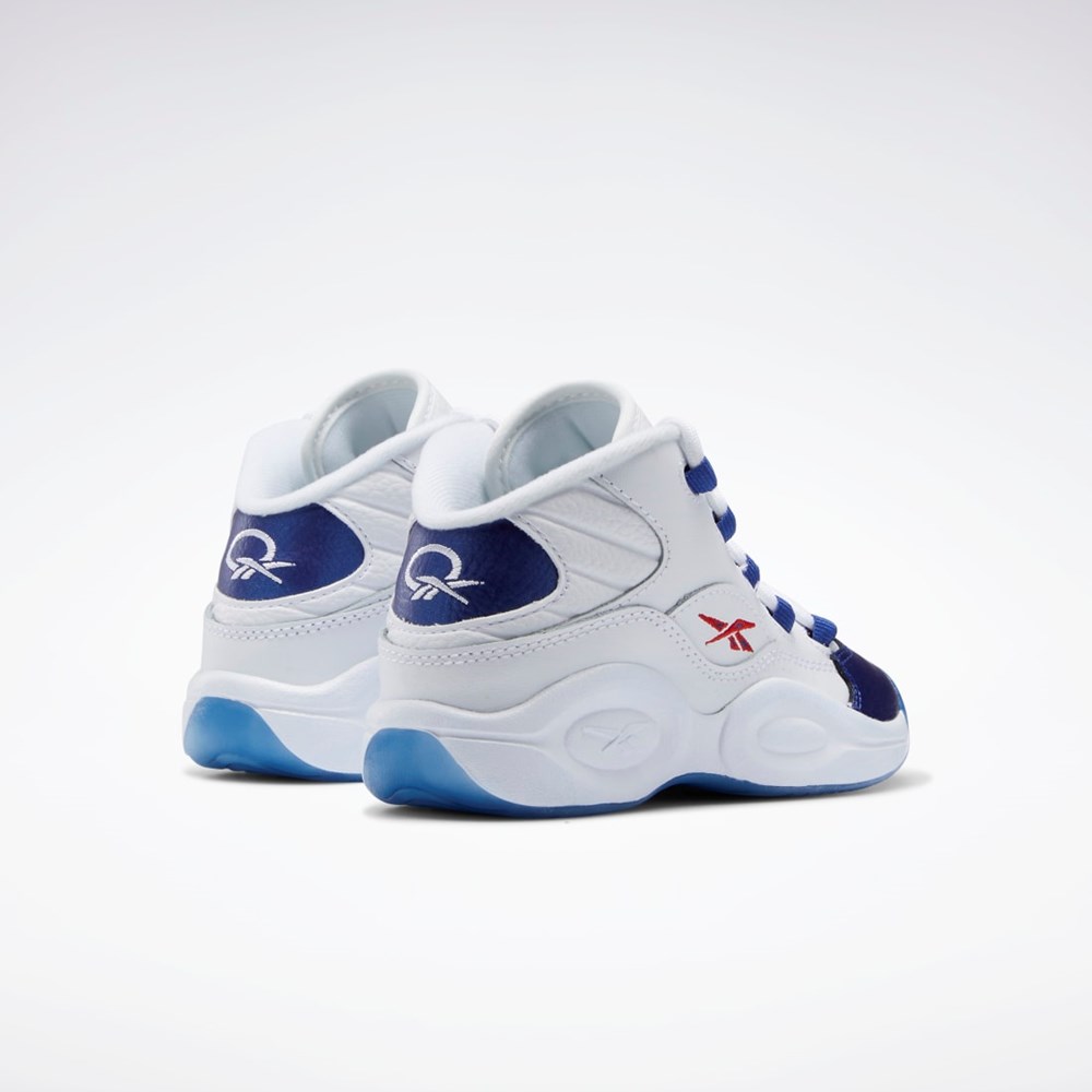 Reebok Question Mid Shoes - Preschool Bílé Červené | HSOCP3572