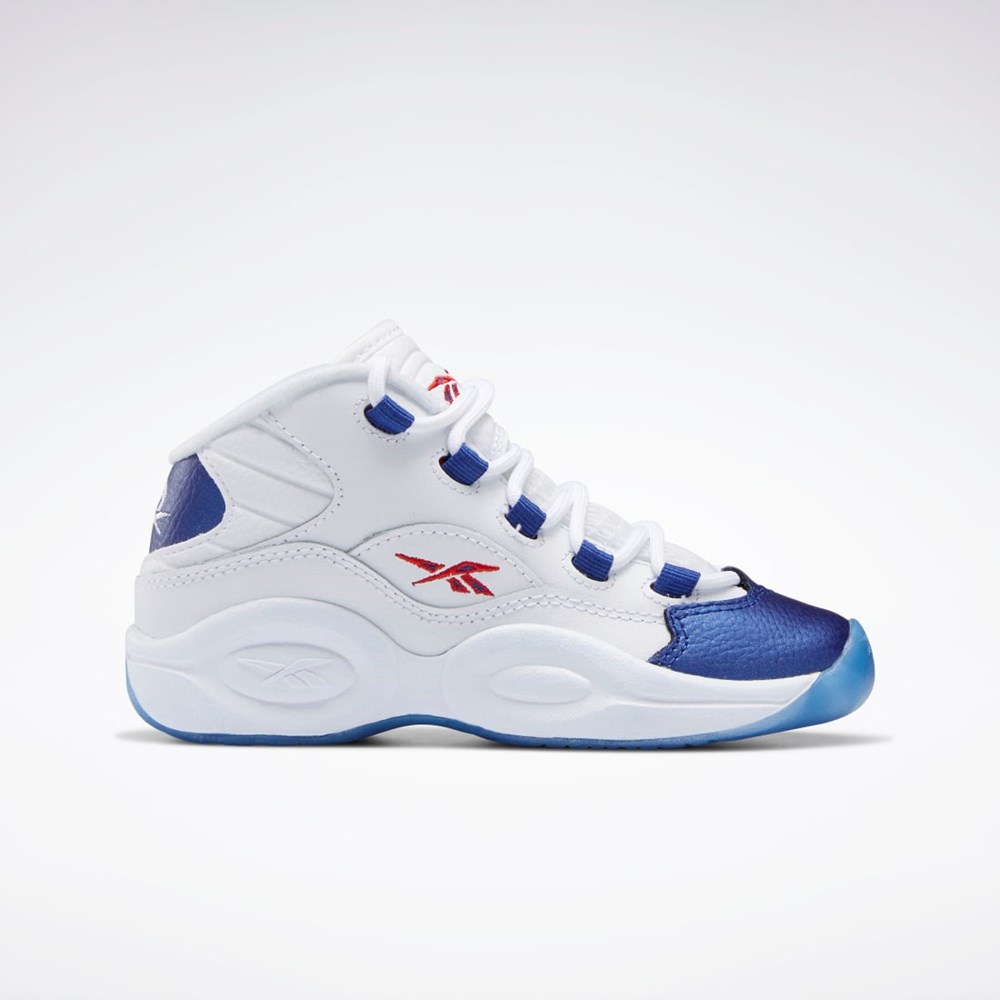 Reebok Question Mid Shoes - Preschool Bílé Červené | HSOCP3572