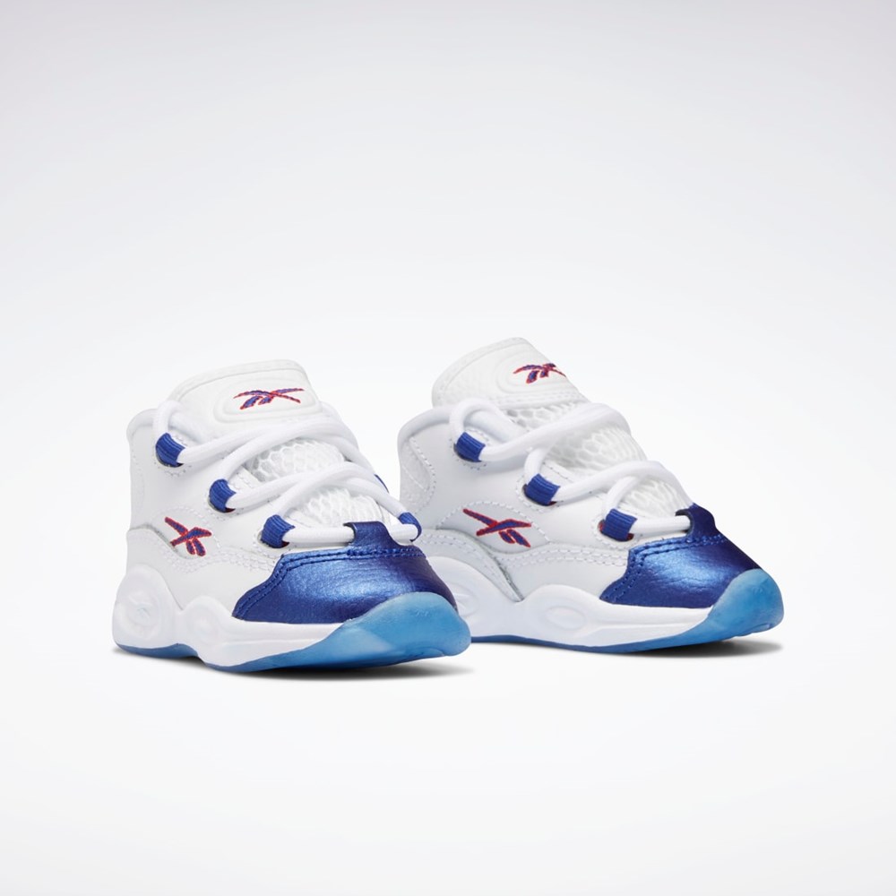 Reebok Question Mid Shoes - Toddler Bílé Červené | KJGDF2801