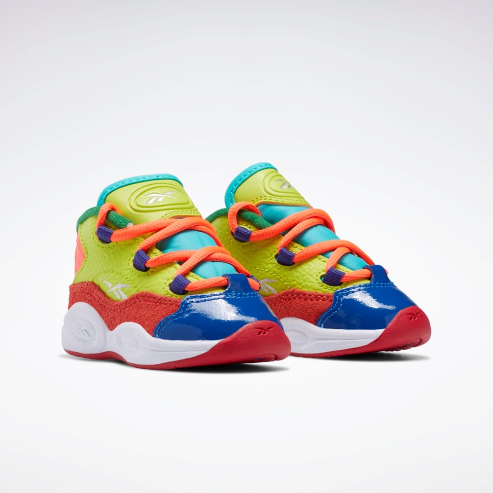 Reebok Question Mid Shoes - Toddler Oranžové Žluté Fialové | URYFO9862