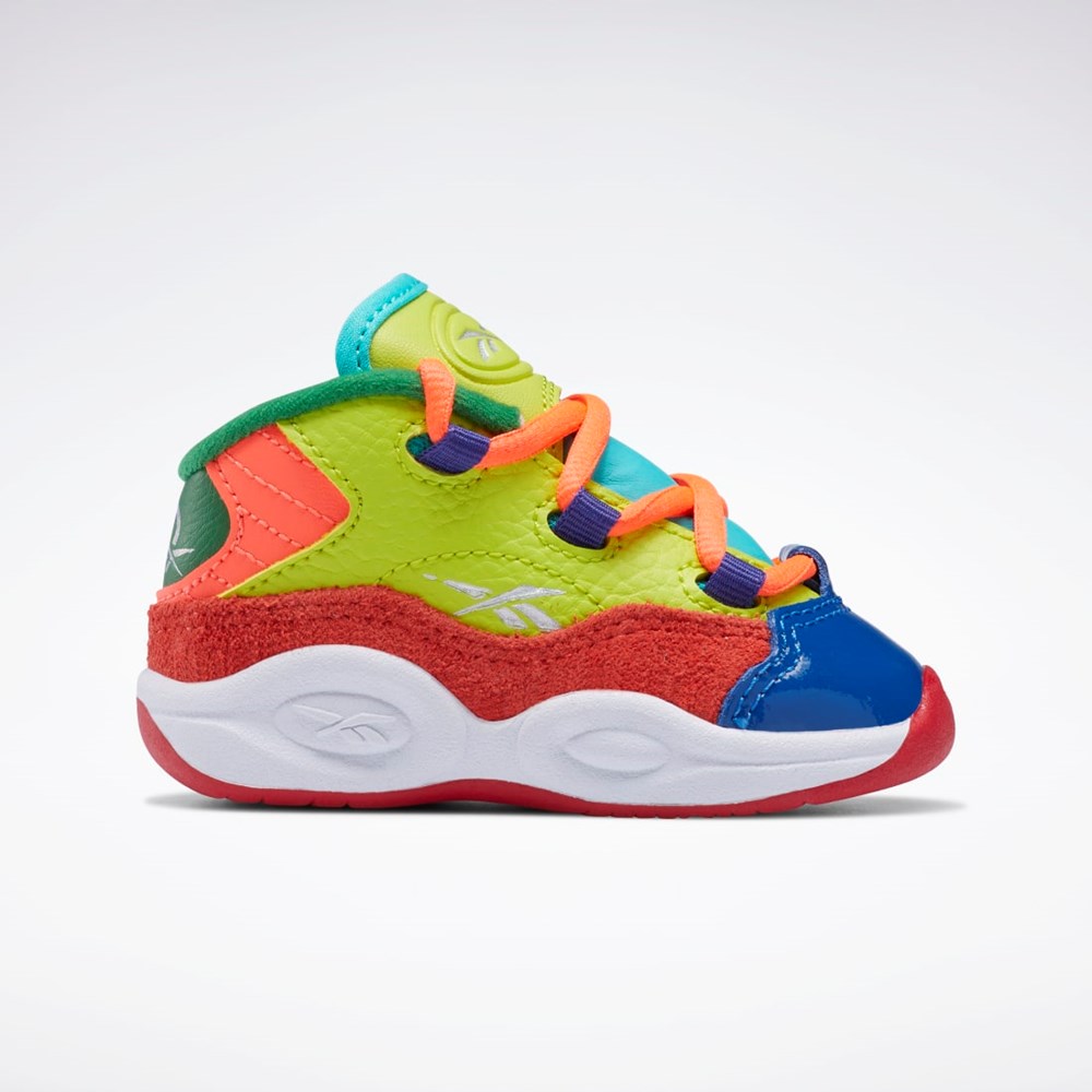 Reebok Question Mid Shoes - Toddler Oranžové Žluté Fialové | URYFO9862