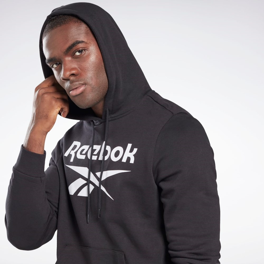 Reebok Reebok Identity Big Logo Hoodie Černé | DRQJV8720