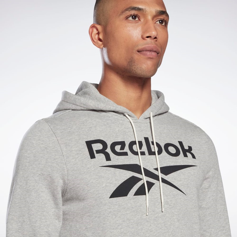 Reebok Reebok Identity Big Logo Hoodie Šedé Černé | MKXQP1496