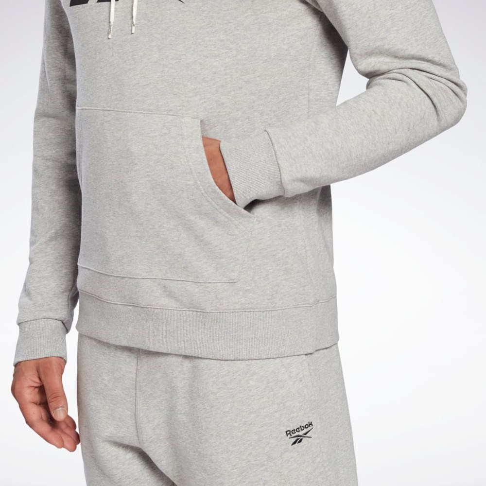 Reebok Reebok Identity Big Logo Hoodie Šedé Černé | MKXQP1496