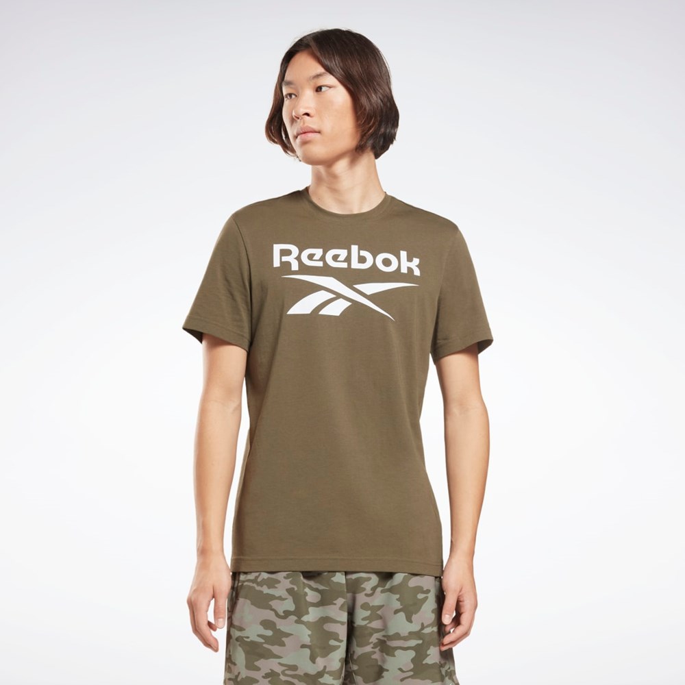 Reebok Reebok Identity Big Logo T-Shirt Zelene | TQVHA5692