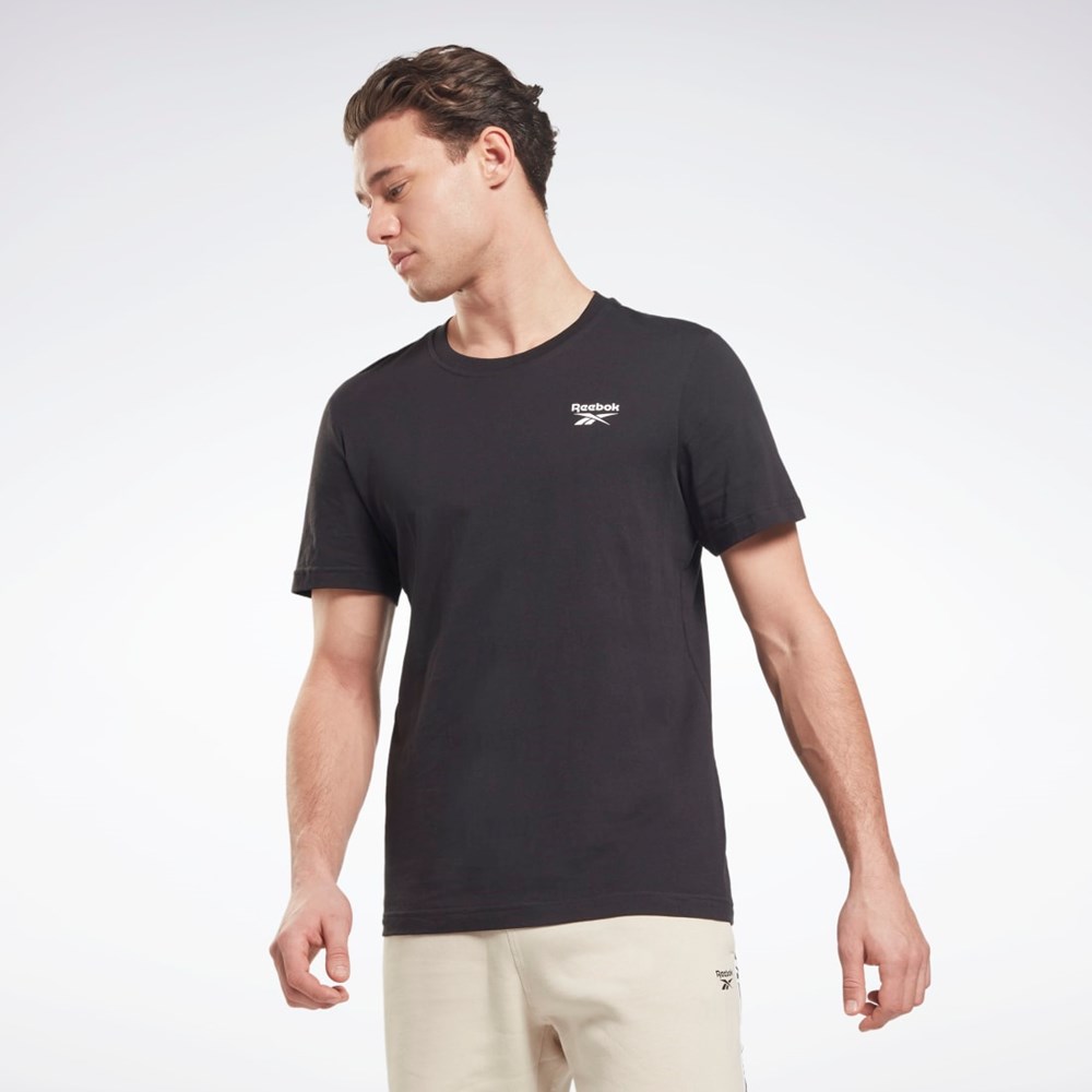 Reebok Reebok Identity Classics T-Shirt Černé | XEILT5739