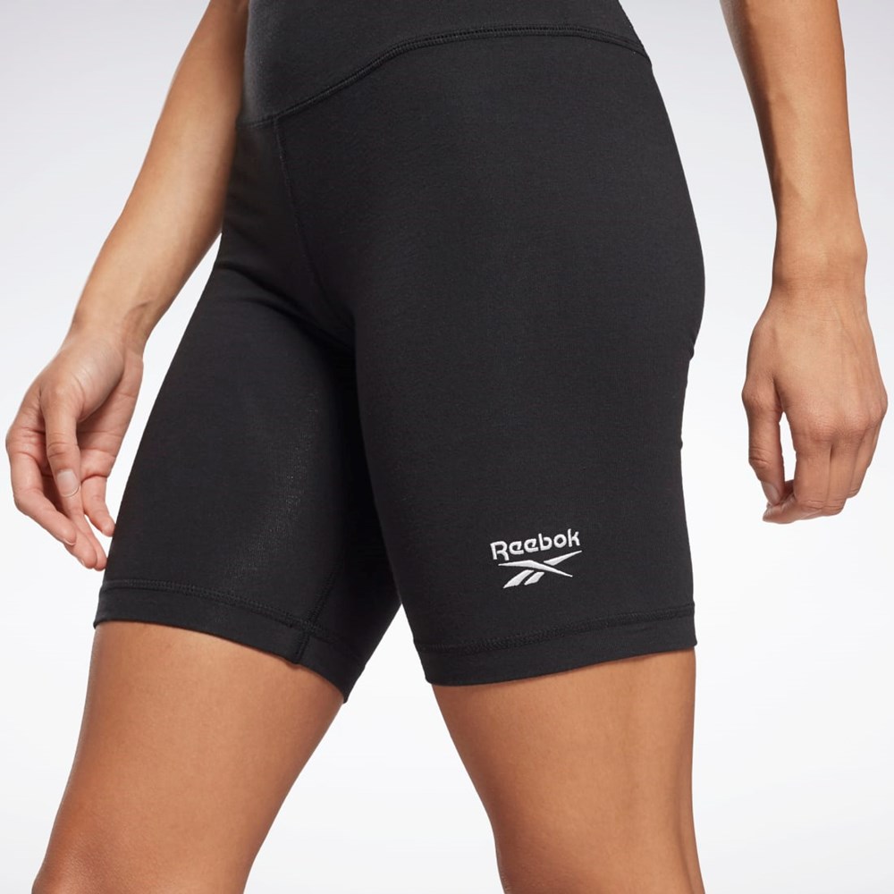 Reebok Reebok Identity Fitted Logo Shorts Černé | XQJTA8123