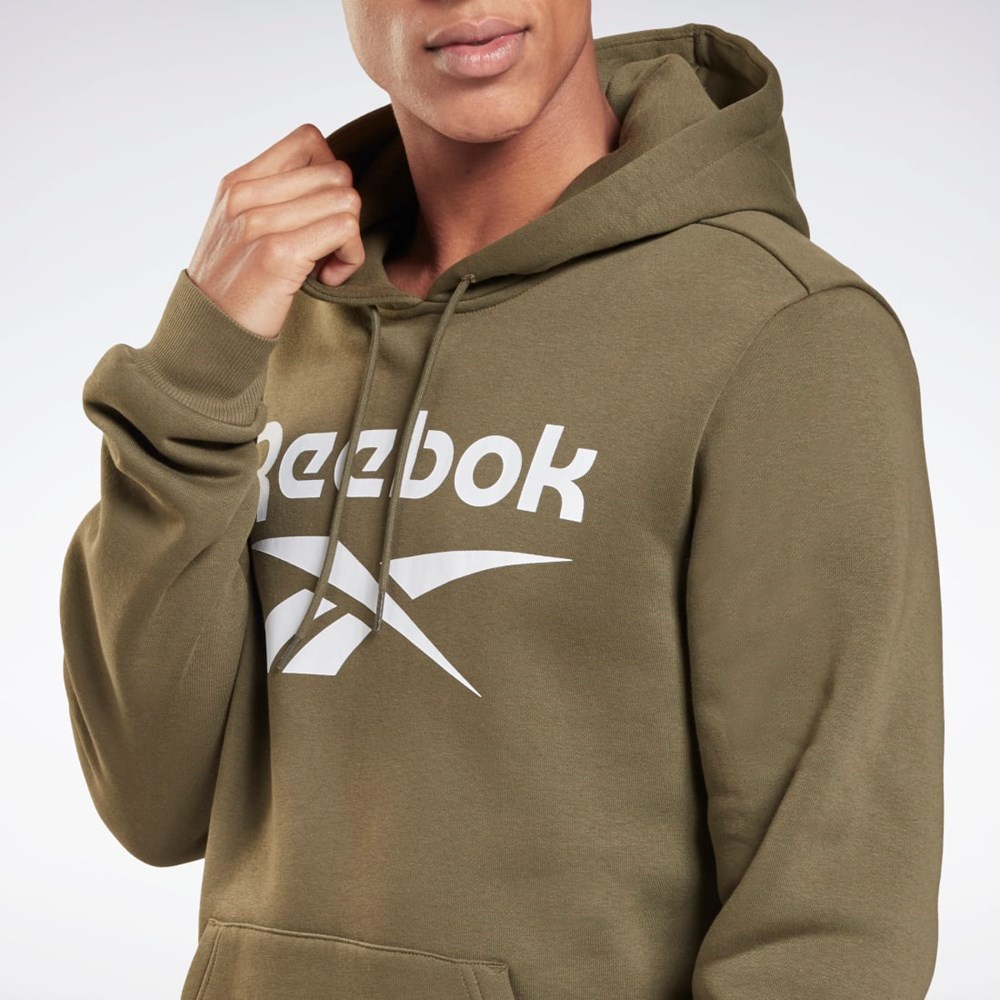 Reebok Reebok Identity Fleece Hoodie Zelene | WBMGC3916