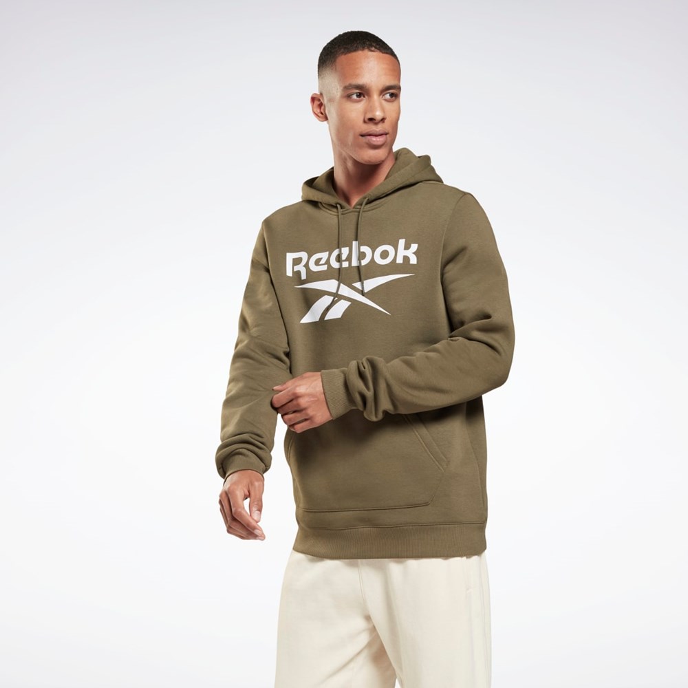 Reebok Reebok Identity Fleece Hoodie Zelene | WBMGC3916