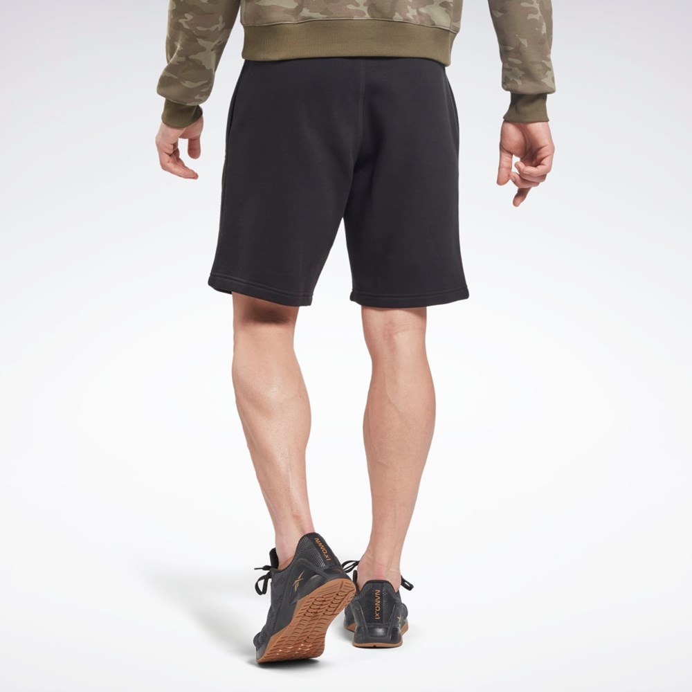 Reebok Reebok Identity Fleece Shorts Černé | VTZPL6529