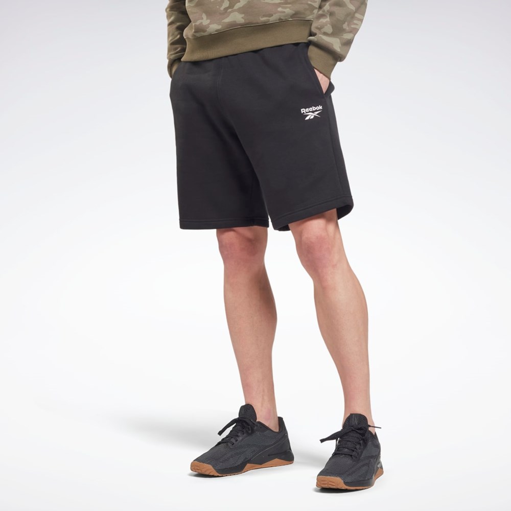 Reebok Reebok Identity Fleece Shorts Černé | VTZPL6529