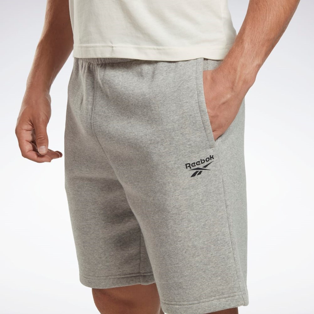 Reebok Reebok Identity Fleece Shorts Šedé | SUBJR0972