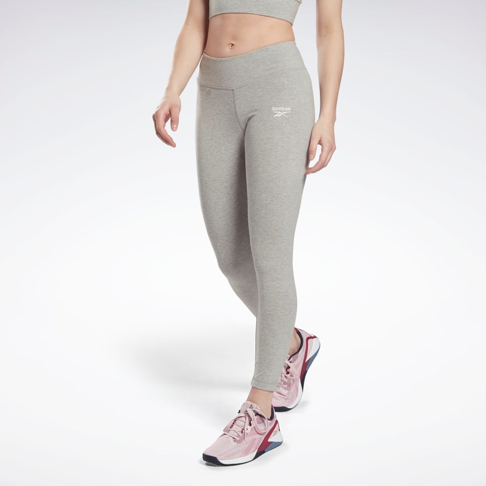 Reebok Reebok Identity Leggings Šedé Bílé | WOTYA0642