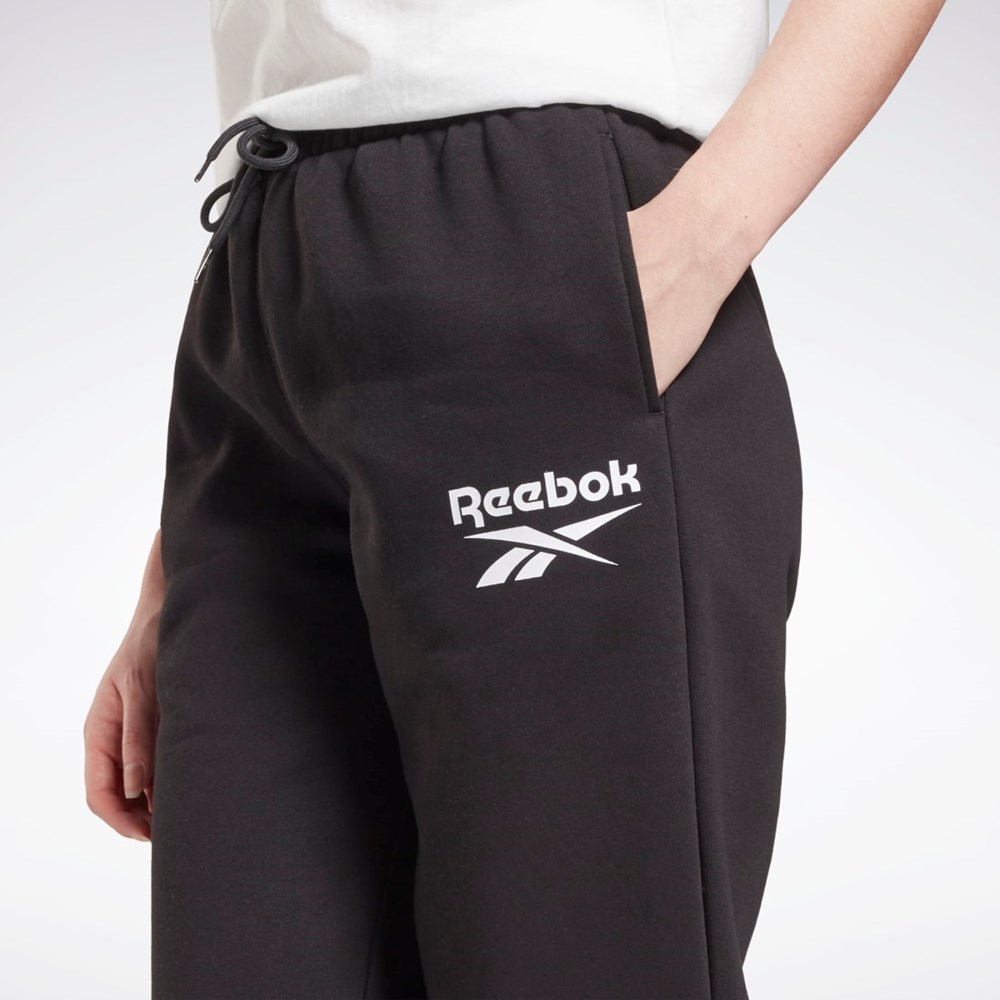 Reebok Reebok Identity Logo Fleece Joggers Černé | HMELO7931