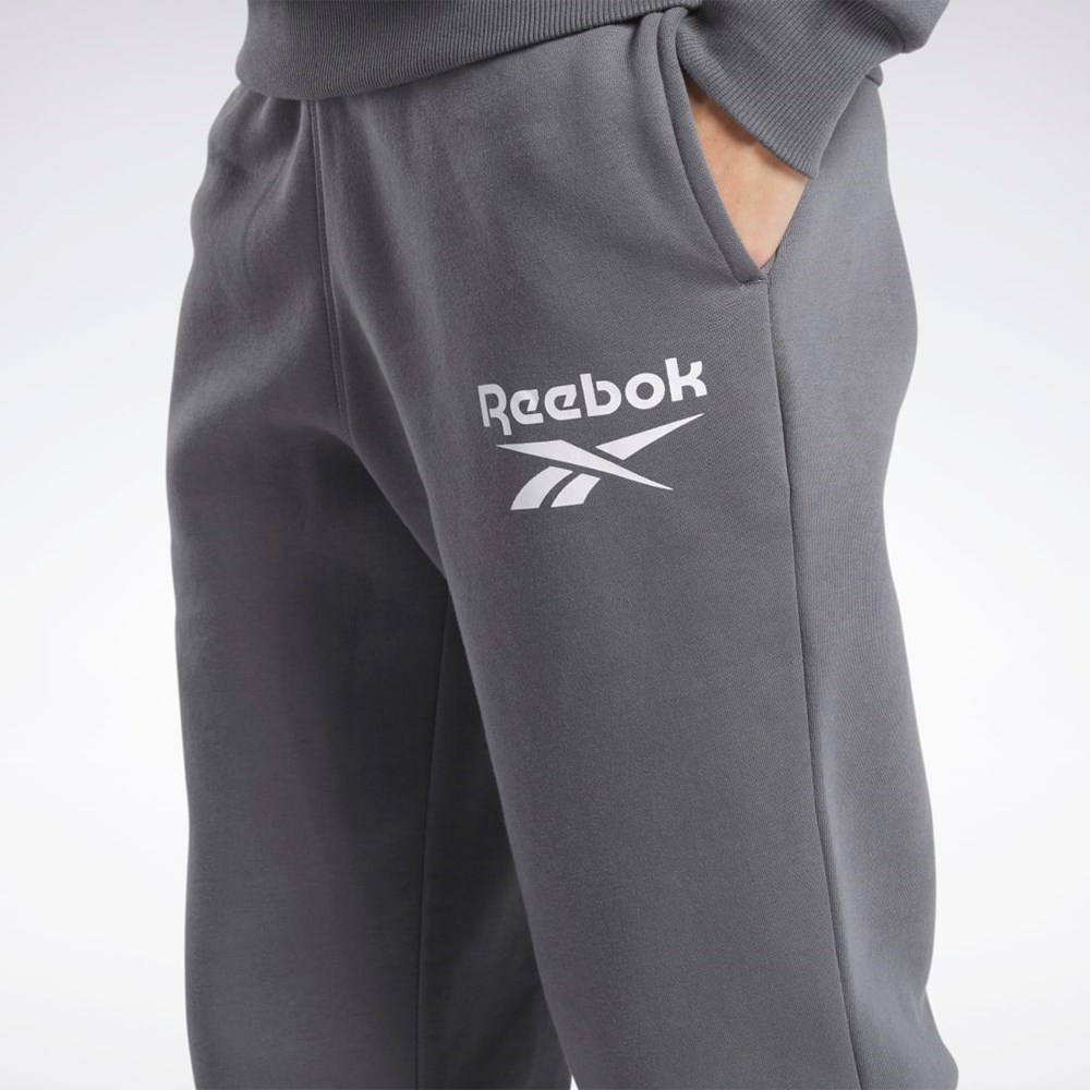 Reebok Reebok Identity Logo Fleece Joggers Šedé | HXJEZ9075