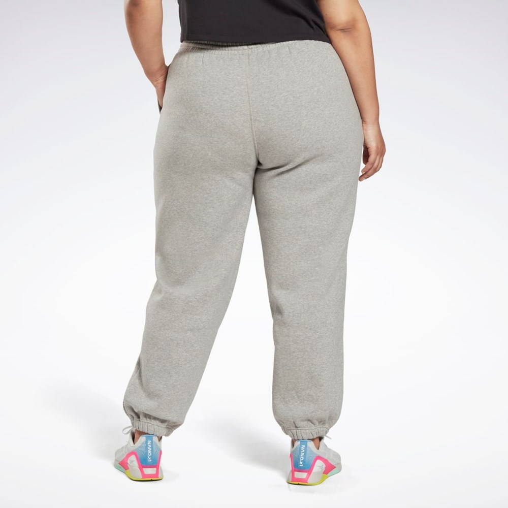 Reebok Reebok Identity Logo Fleece Joggers (Plus Size) Šedé | JDICP6532