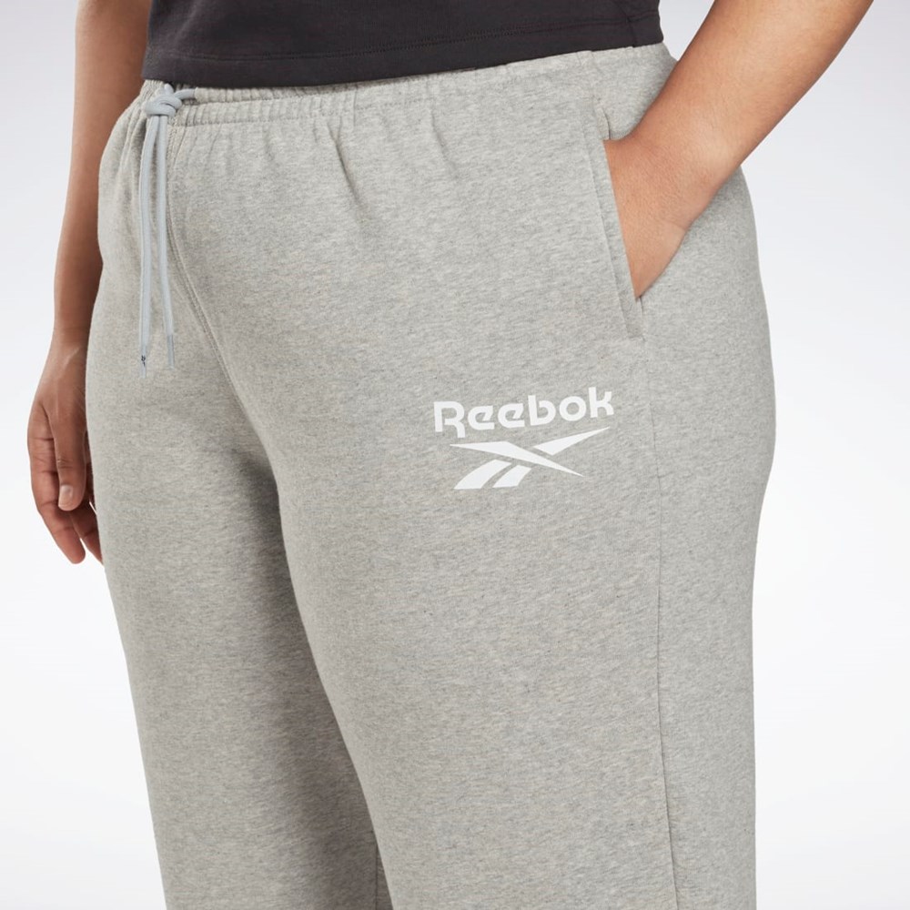 Reebok Reebok Identity Logo Fleece Joggers (Plus Size) Šedé | JDICP6532