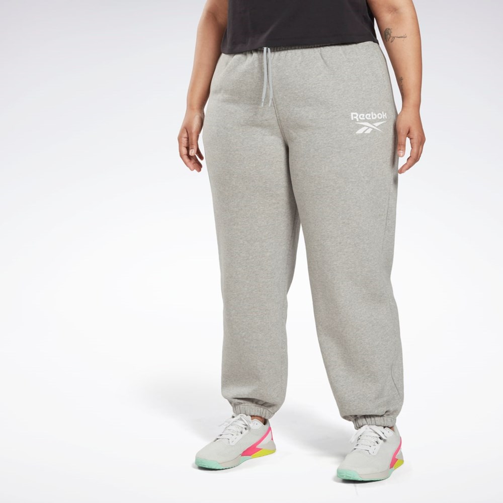 Reebok Reebok Identity Logo Fleece Joggers (Plus Size) Šedé | JDICP6532