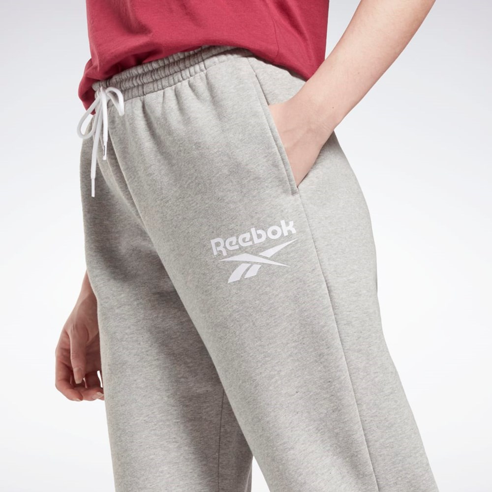 Reebok Reebok Identity Logo Fleece Joggers Šedé | LAGKR3954